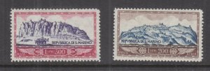 SAN MARINO, 1958 Air pair, lhm. 