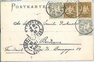 GERMANY -  POSTAL HISTORY : Postcard  from Nuremberg 1905