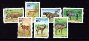 Tanzania 1380-86 NH 1995 Animals set