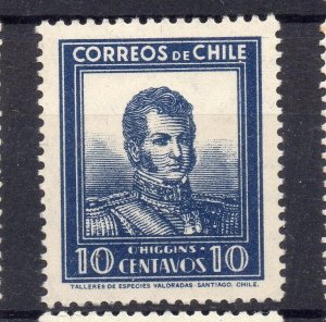 Chile 1930s Early Issue Fine Mint Hinged Shade 10c. NW-12631