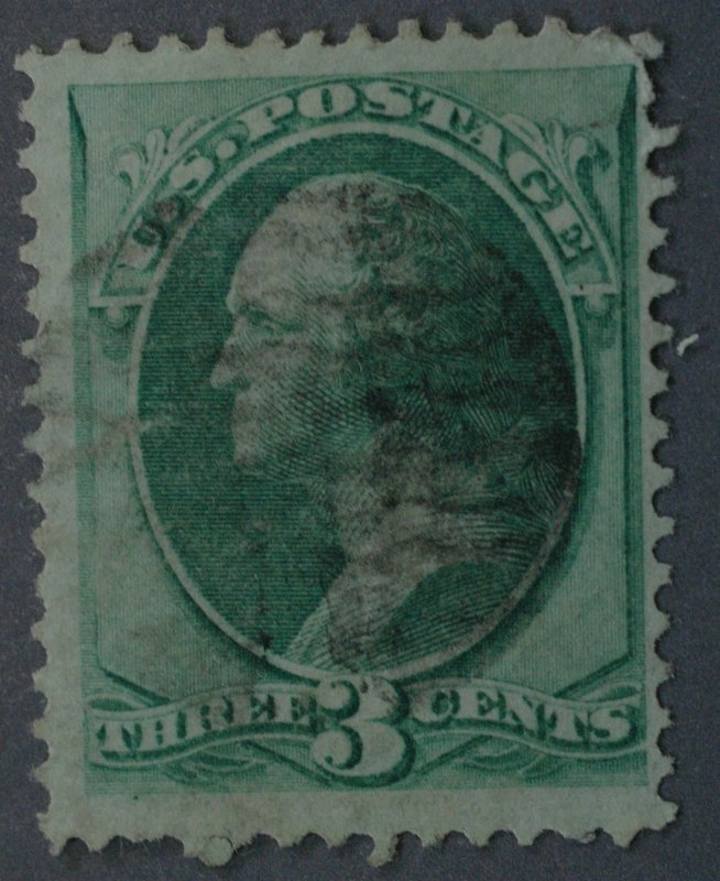 United States #147 3 Cent Washington Used Pale Green