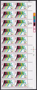 Scott #2748 29¢ World University Games Plate Block of 20 Stamps - MNH