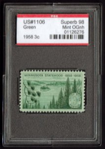 MALACK 1106 SUPERB OG NH, w/PSE (GRADED 98, ENCAPSUL..MORE.. g4817