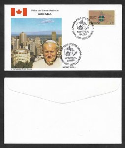 SD)1984 CANADA  ON FIRST DAY, VISIT OF THE HOLY FATHER JOHN PAUL II TO CANADA,