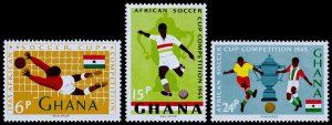 Ghana Scott 233-235 (1965) Mint NH VF Complete Set A