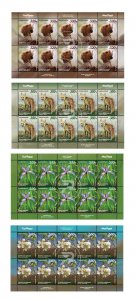 Armenia 2023 MNH** Mi 1371-1374 Flora Fauna Caucasian squirrel fox Iris Pyrus