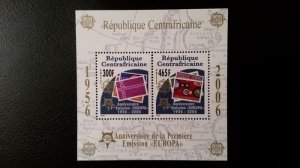 50th anniversary of EUROPA stamps - Central African Republic complete 6xBl **MNH