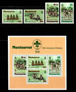 Montserrat #397-400a  MNH  Scott $4.75   Stamps + S/S