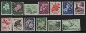 NORFOLK ISLANDS,29-41 MINT HINGED SET