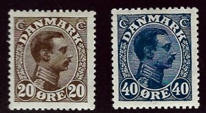 Denmark SC#104,  118 Mint F-VF....Worth a Close Look!