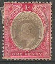 SOUTHERN NIGERIA, 1904, used 1p, Edward VII, Scott 22