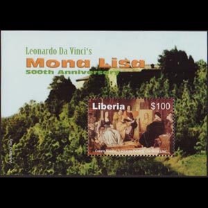 LIBERIA 2004 - S/S Mona Lisa 500th. NH
