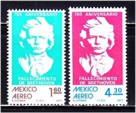 Mexico, Beethoven (SC# C541-C542) MNH SET