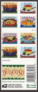 2017 Delicioso Latin American Dishes Sc 5197b (49c) pane of 20 Forever rate