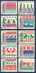 Netherlands 2012 Christmas Mi. 3051/60 Used