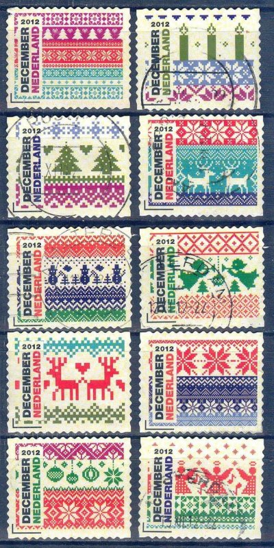 Netherlands 2012 Christmas Mi. 3051/60 Used