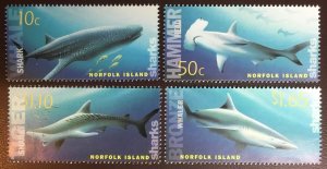 Norfolk Island 2004 Sharks MNH