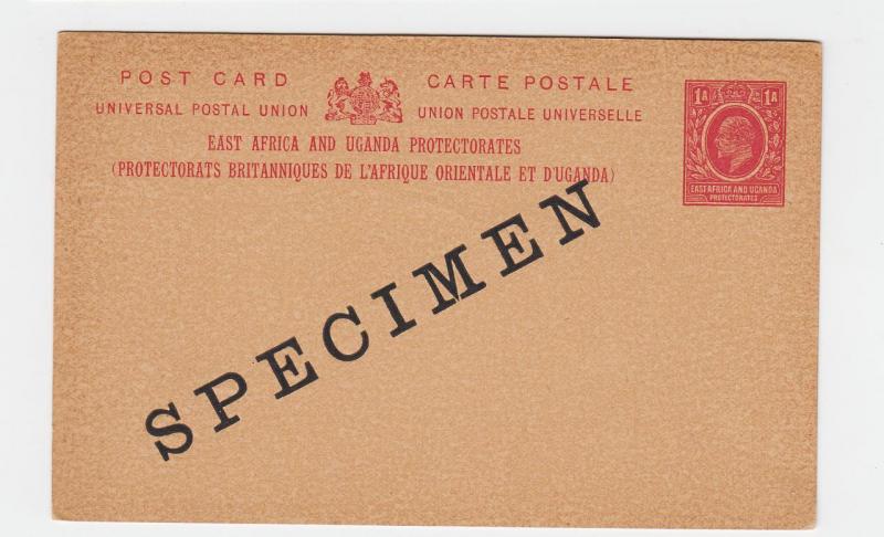 KUT BRITISH 1903 1a SPECIMEN POST CARD, UNUSED H&G#2(SEE BELOW)