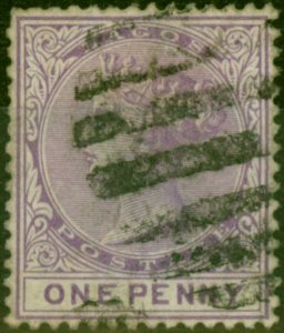 Lagos 1882 1d Lilac-Mauve SG17 Good Used