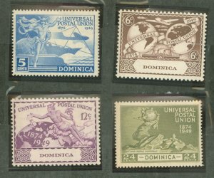 Dominica #116-119 Unused Single (Complete Set)