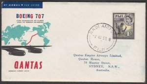 FIJI 1959 Qantas first flight cover to Sydney Australia.....................V397