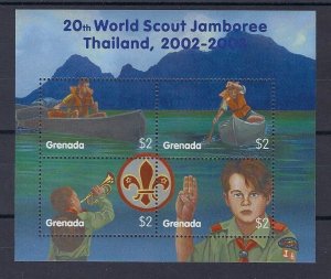 2002 Grenada World Scout Jamboree Thailand m/s 4