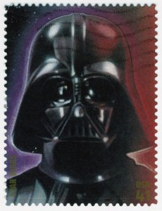 U.S. #4143a 41c Used, Self-Adhesive, Light Perfs Left {Darth Vader)