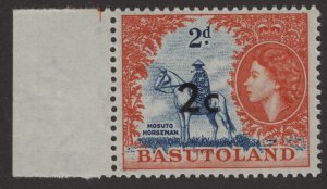 Mint Never Hinged SC63 SG60 2c on 2d Selvedge at left with guidelines