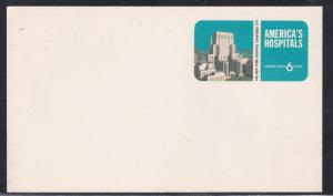 U.S. # UX60, America's Hospitals, Postal Card,  Unused