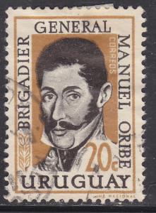 Uruguay 672 Gen. Manuel Oribe 1961