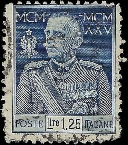 1926 Italy 1.25l - Scott 177a, Perf 11 - Canceled - Solid - Cat= $125
