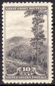 US #749 MINT F, NEVER HINGED.