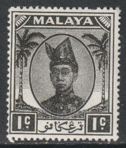 Malaya Trengganu Scott 53 - SG67, 1949 Sultan 1c MH*