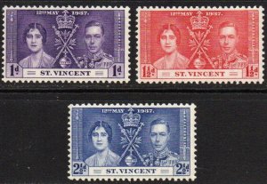 St. Vincent Sc #138-140 Mint Hinged