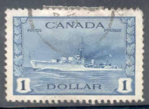 Canada ~ #262 ~ $1 Destroyer ~ Used