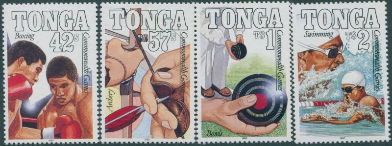 Tonga 1990 SG1065-1068 Commonwealth Games set MNH