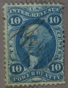 United States #R37c VG/Fine Used Hand Cancel Good Blue Color