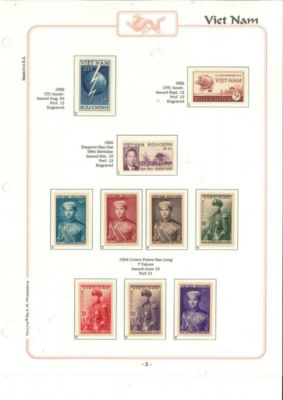 South Viet Nam - 1975 - Sc 1-516 - Complete stamp collection - MNH