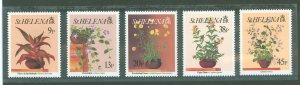 St. Helena #588-92 Mint (NH) Single (Complete Set) (Flowers)