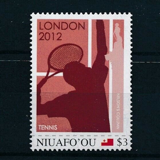 [106609] Tonga Niuafo'ou  Olympic Games London 2012 tennis Nelson Column  MNH