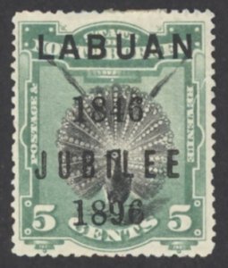 Labuan Sc# 69 MH 1896 5c Definitives