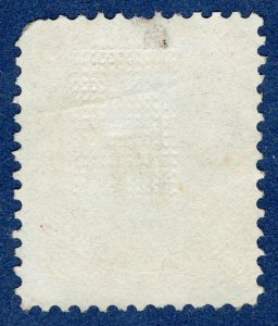 [0892] 1868 Scott#100 used F-GRILL 30¢ Orange cv:$950 (thin+fold)