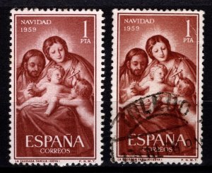 Spain 1959 Christmas, 1p [Mint/Used]