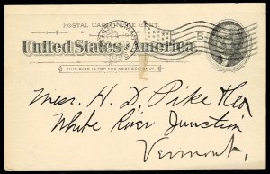 Dollar Box - 1896 Boston American Flag cancel - B on GPC