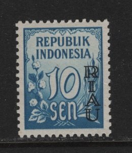 Indonesia Riau Sc # 3 XF OG mint lightly hinged cv $ 80 ! see pic !