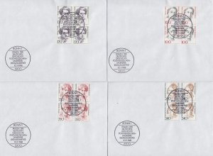 GERMANY BUND [1988] MiNr 1390-93 4er ( FDC ) [01]