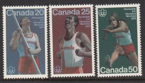 Canada 664-666 Summer Olympics MNH VF