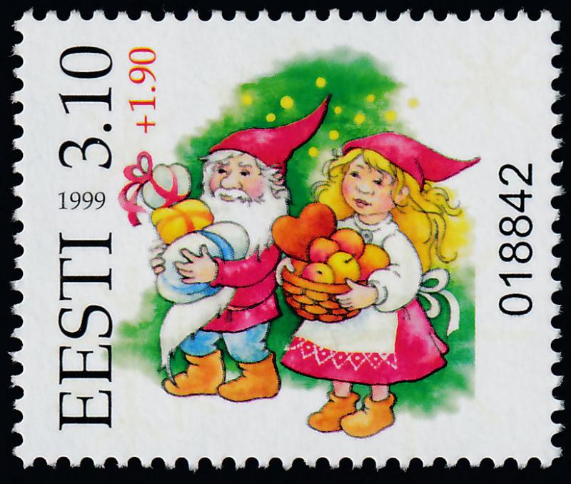 Estonia 384a MNH Christmas Lottery