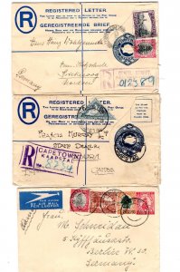 SOUTH AFRICA 1930'S COLLECTION OF  7 COVERS 5 ARE REGISTERED