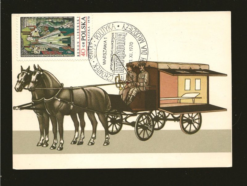 Poland 1764 on 1970 Commemorative Postcard